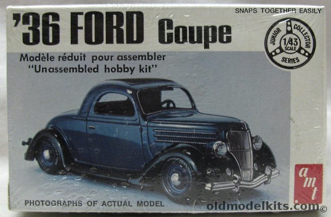 AMT 1/43 1936 Ford Coupe, T109 plastic model kit